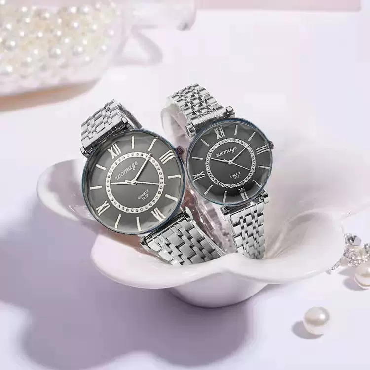 满天星抖音石英表时尚气质简约腕表经典合金钢带女士手表气质百搭
