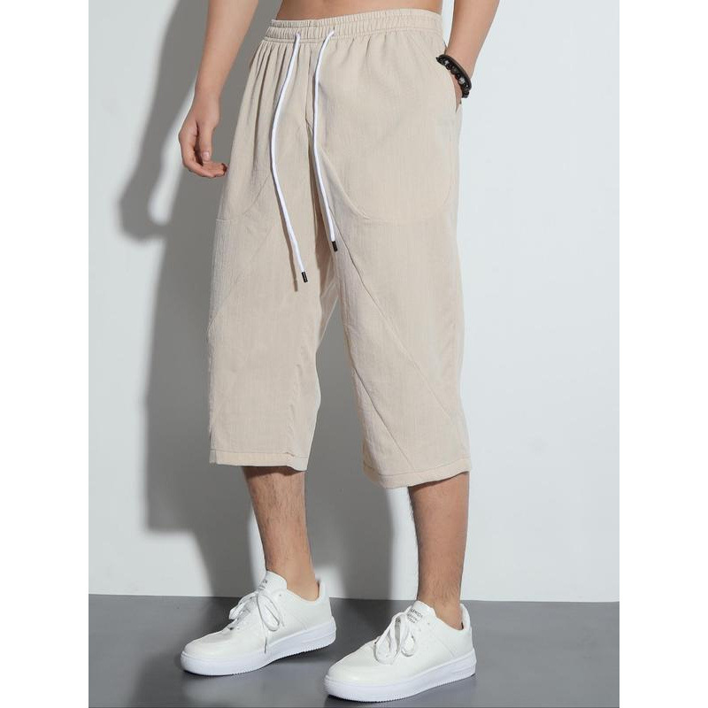 Q 18412 Linen Loose Chinese Style Capris