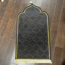跨境熱銷禮拜毯金鑽絨朝拜地毯簡約時尚拜毯朝拜墊地毯廠家批發