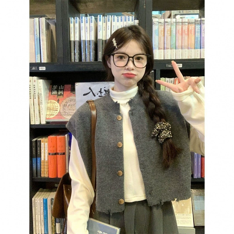 Ранняя осень, корейская одежда, костюм женского колледжа, набор из трех частей, ранняя осень 2024 новая мода в этом году