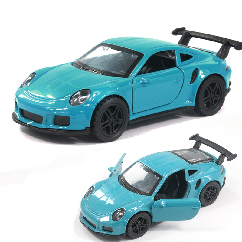 Return fuerza a granel aleación modelo de coche puerta abierta coche de juguete para niños niño decoración de pastel al por mayor