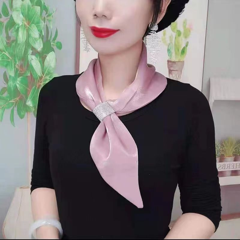 플래시 다이아몬드 스카프-가죽 파우더
