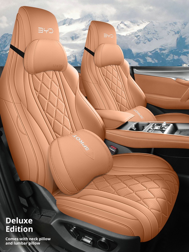 New Model Special Car Hiace 07Ev Nappa Leather Four-Season Left-Hand Drive Overseas Right-Hand Drive Seat Cover Cross-Border Full-Cover Car Seat Cushion