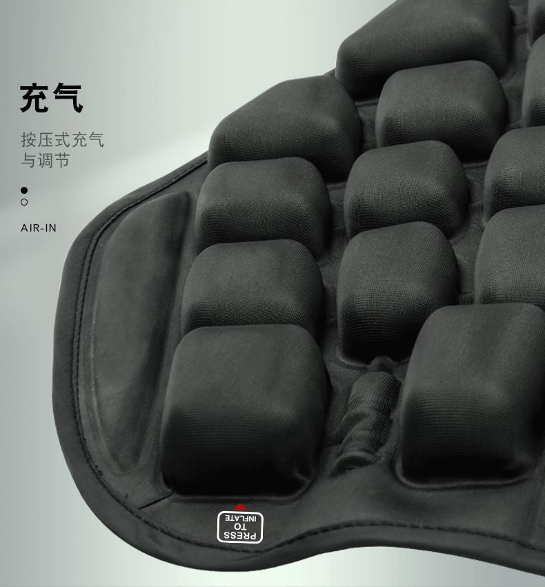 Cross-border Amazon 3D anti-gravity inflatable Harley motorcycle seat cover shock-absorbing breathable electric vehicle summer seat cushion