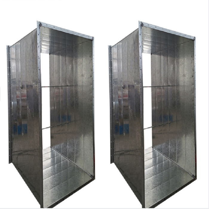 消防排烟镀锌角铁风管 角铁法兰共板风管 地下排烟排气管