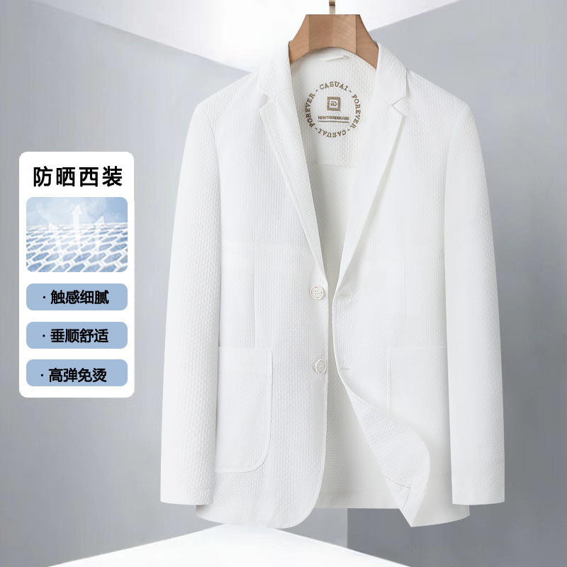 High-Quality Spring/Summer Suit Jacket Made of Nylon and Spandex, Finely Woven, Thin, and Sun-Protective - P100