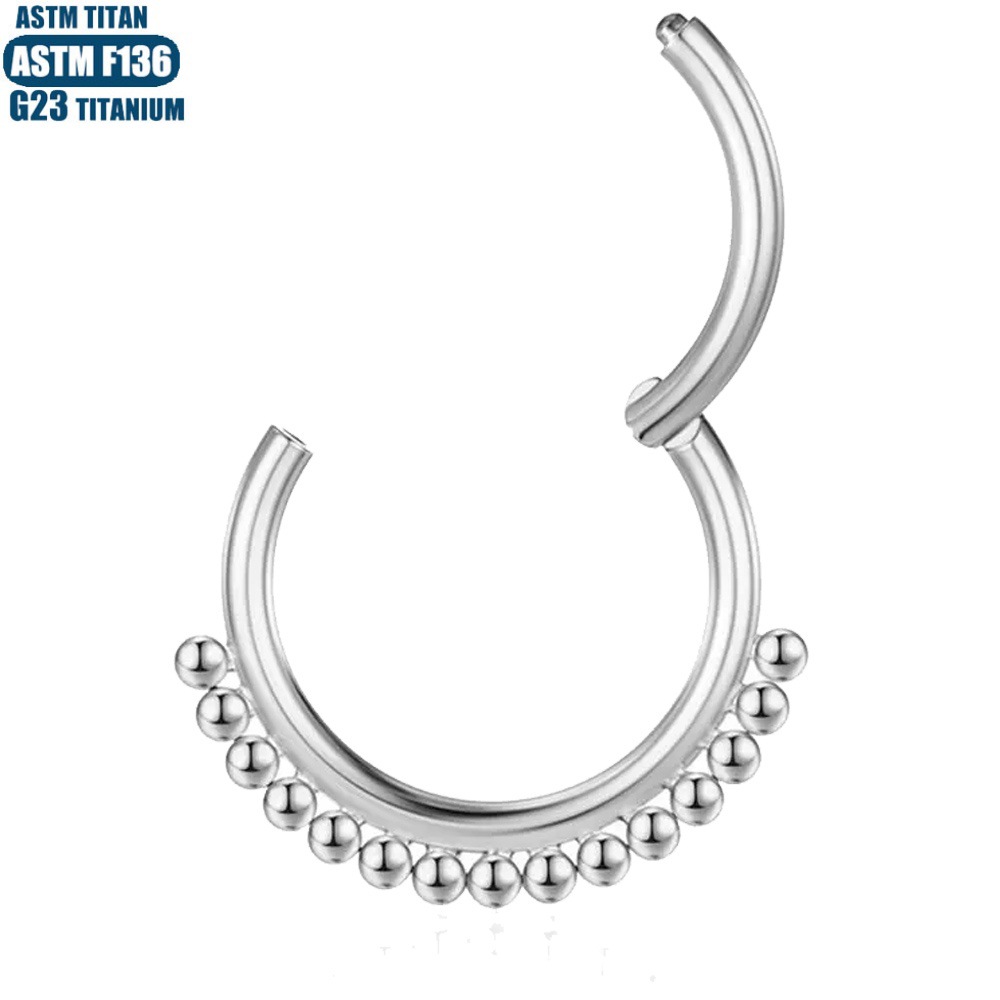 Labret piercing jewelry detail image