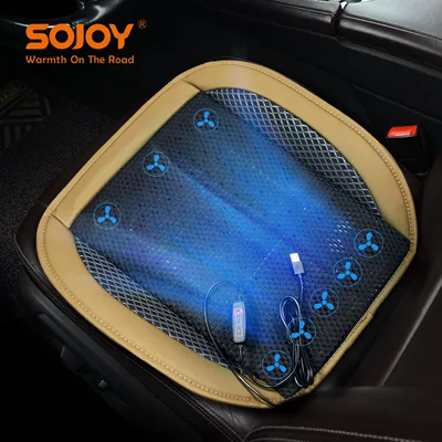 Promotional [Drop Shipping] Xinchu Car Multi-function pad - usb-beige-8-fan-square-pad