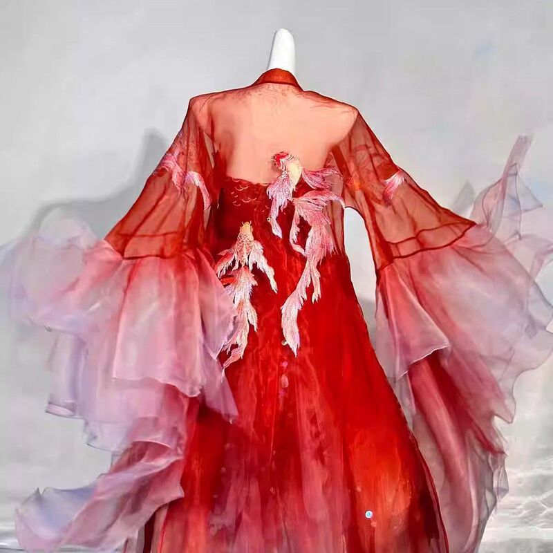 Original Fei Yan Heavy Industry Embroidered Chebula Spring and Summer Hanfu Big Sleeve Tang Style Chinese Thin Wide Sleeve Cool Chest suit Original Fei Yan Heavy Industry Embroidered Chebula Spring and Summer Hanfu Big Sleeve Tang Style Chinese Thin Wide Sleeve Cool Chest suit