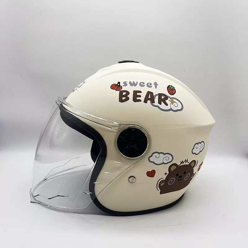 新国标儿童头盔男女电瓶车小孩电动车冬季卡通可爱宝宝安全帽