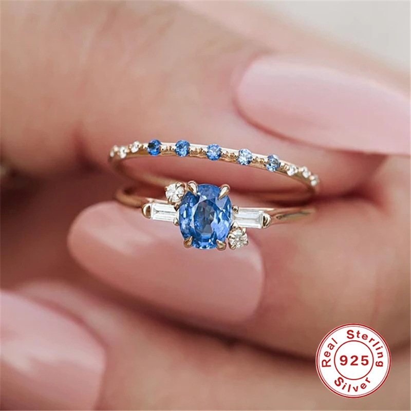 Rings Classification 1 Piece Quantity 925 Sterling Silver Artificial Diamond Round Rings