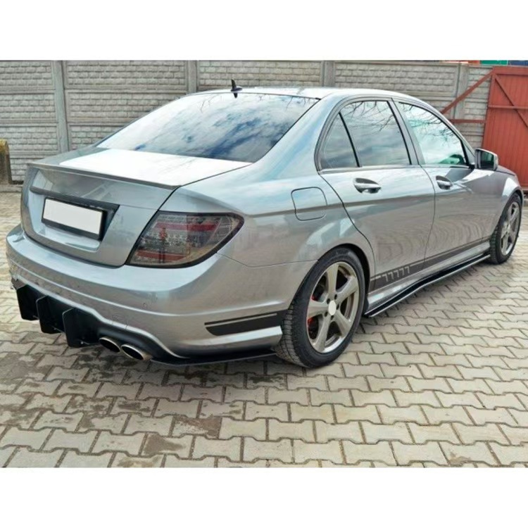 Suitable for 07-13 W204 Mercedes-Benz C63 rear lip spoiler rear blade rear air knife punch