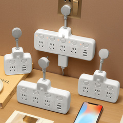 Household Multi-function Converter Splitter USB Power Strip with Cord for Office Dormitory