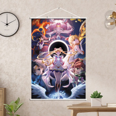 Anime Sailor Moon Water Ice Tsukino Usagi Heat Transfer Print Wall Art Decor 60X90CM