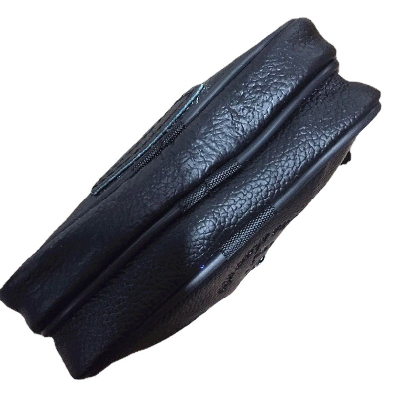 Outdoor Leisure Genuine Leather Mobile Phone Bag Wear Belt Waist Bag Korean Men's Multifunctional Outdoor Double Layer Anti-theft Bag