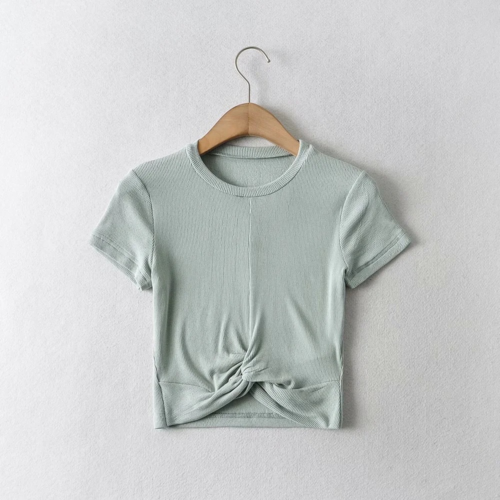 summer new style round neck short-sleeved T-shirt NSHS42701