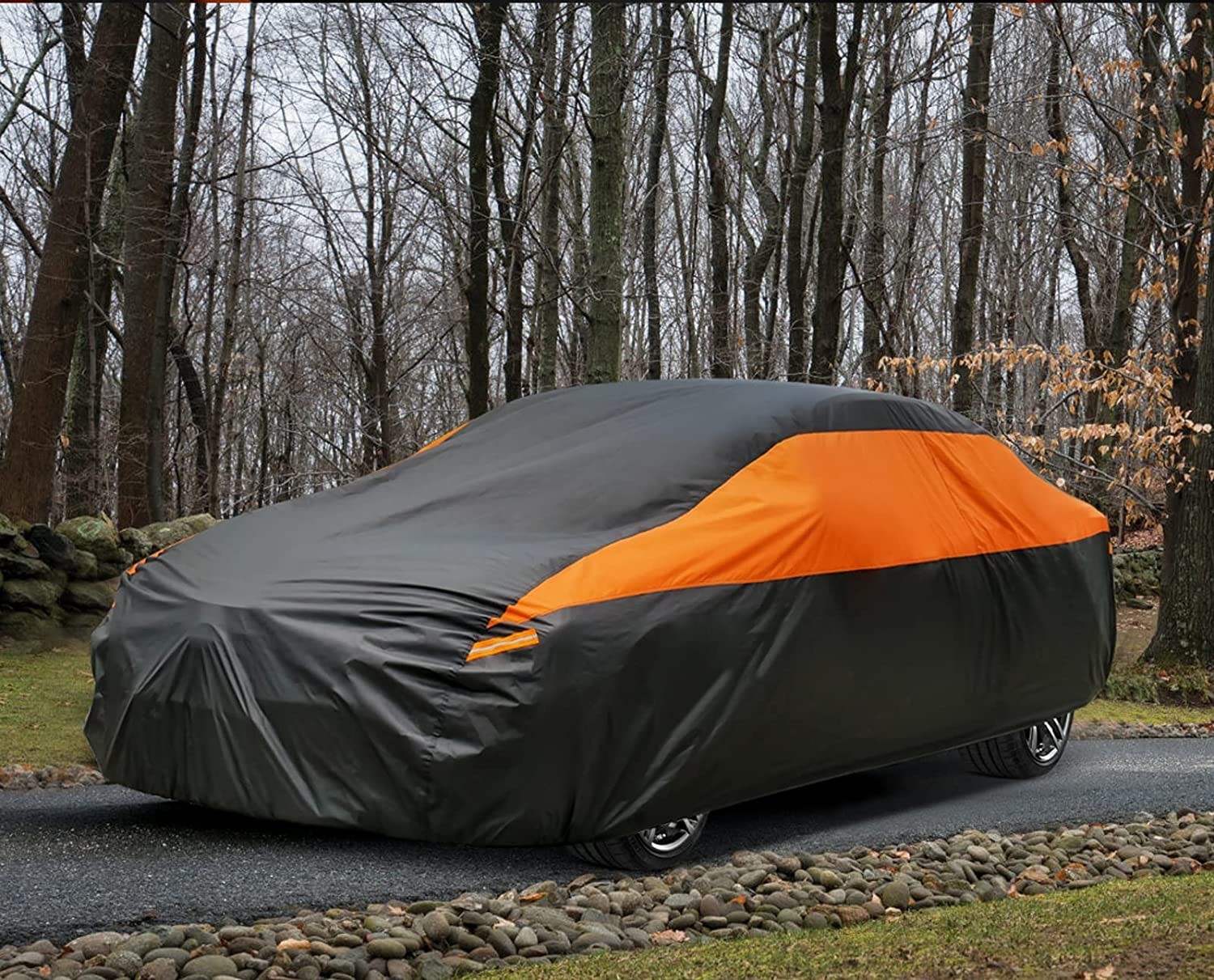 Cross-border special for car color matching dust cover car clothing sun protection snow proof rain proof contrast color car cover full cover
