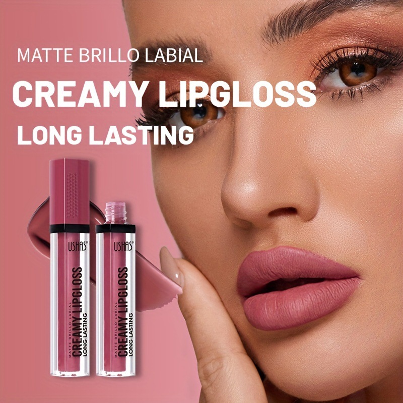 USHAS Europa y los Estados Unidos transfronterizos spot lipstick no se desvanece no pegajoso taza lipstick esmalte labial color duradero LG2523A