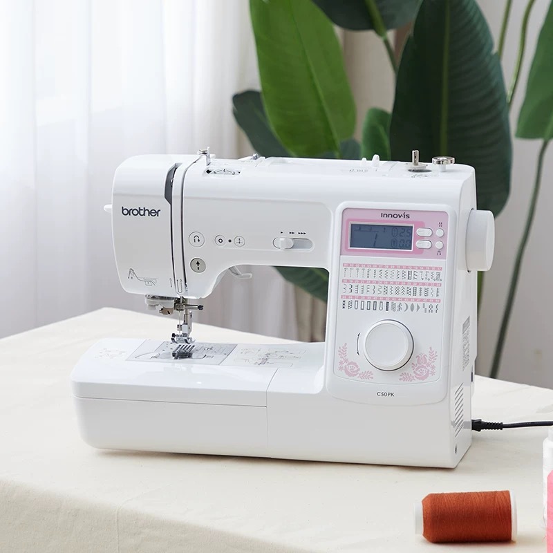 【官方旗舰】日本brother兄弟全自动缝纫机C50PK家用电子吃厚台式
