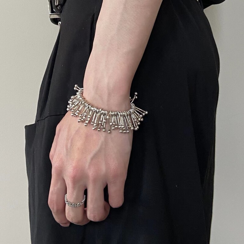 New symbiotic plant irregular bracelet handmade galvanized silver neutral design seaweed bracelet bracelet for men and women