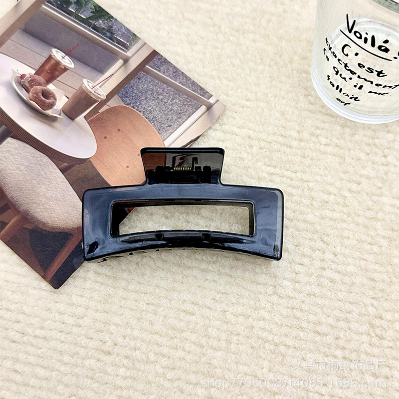 Gran clip de tiburón para el cabello, agarre fuerte, estilo simple y elegante, accesorio trasero para mujeres, proveedor directo de Yiwu