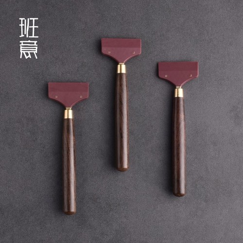 Tea scraper, tea tray cleaning brush, tea residue brush, water scraper, bakelite tea tray cleaning brush, cleaning brush, tea set accessories