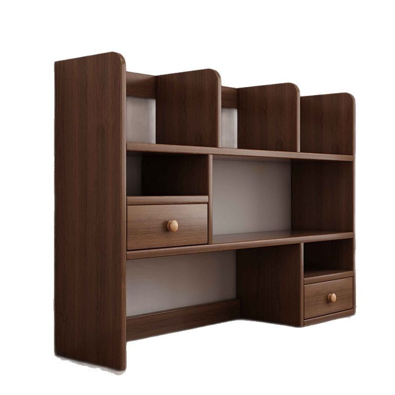 Estante vertical de madera sólida de escritorio Estante de madera sólida Estante de almacenamiento de escritorio multicapa Estante de exhibición de armario de dormitorio de estudiantes