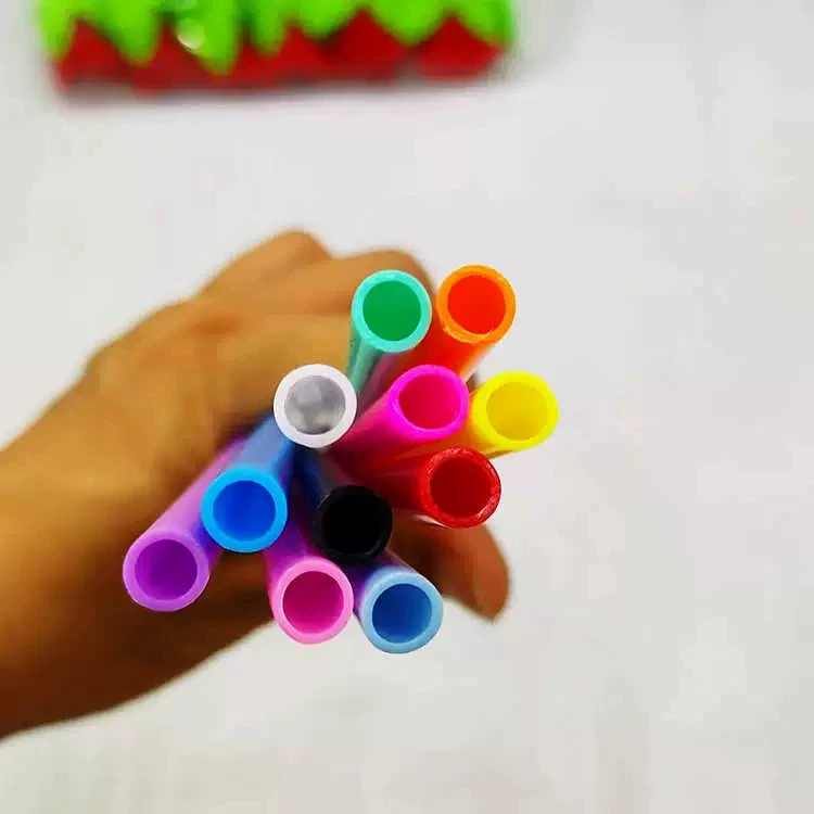 Набор для творчества: шариковая ручка-тубус, разноцветная пластиковая ручка, масляная, простая, оптовая продажа, товары напрямую от производителя