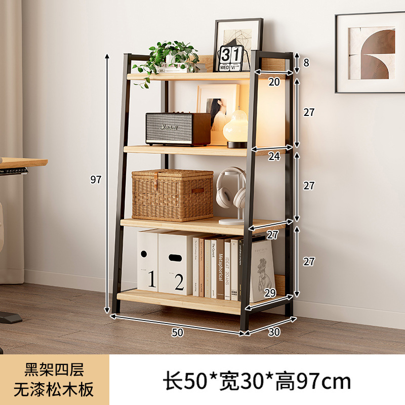 Estante trapezoidal de piso a techo con puerta de gabinete, dormitorio de madera maciza, esquina de la cabecera de la cama, estante de exhibición de la sala de estar, pequeño armario de almacenamiento