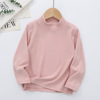 Children's winter underwear for leisure, long-sleeve, high collar