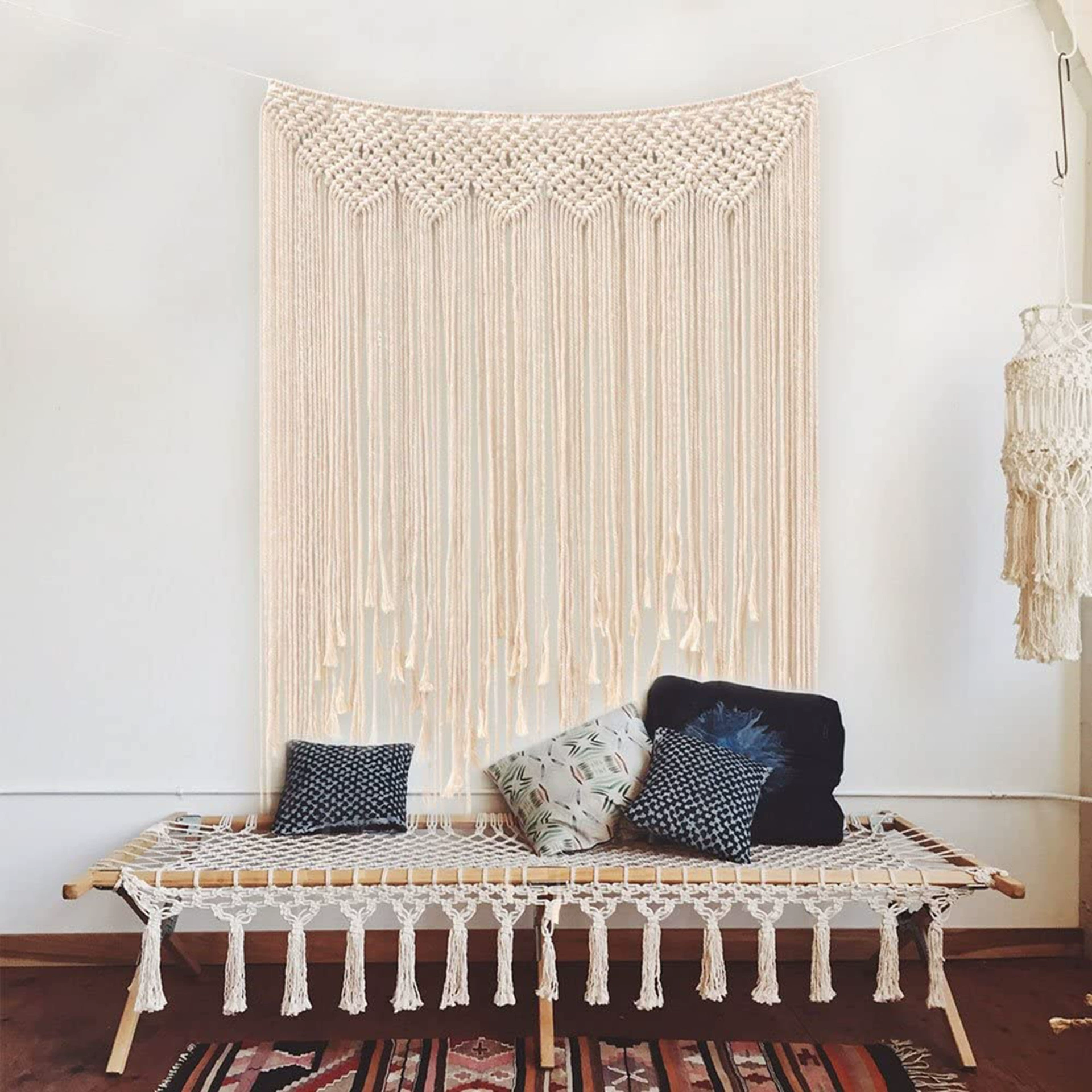 Tapestry, woven curtain, DIY, boho style