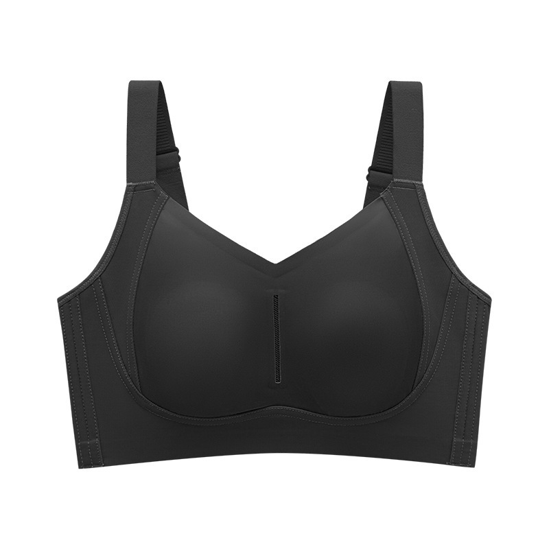 2025 クロスボーダー Amazon SHEIN AliExpress プラスサイズフロントボタンプッシュアップブラジャーシームレスバックスポーツブラ女性用|undefined