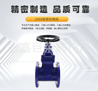 温州供应 Z45X-16Q 球墨铸铁软密封闸阀 DN40-DN800暗杆
