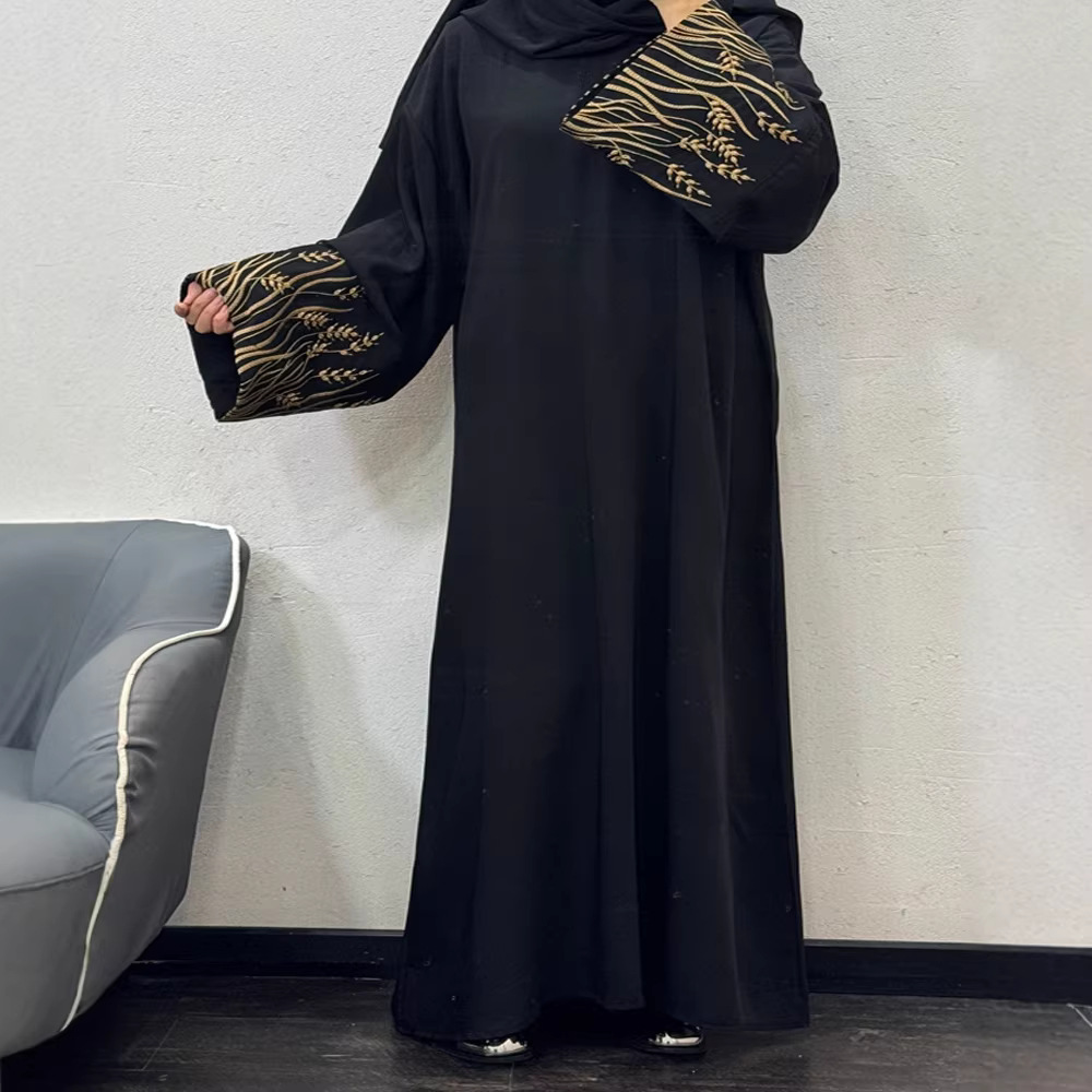 F430 Foreign Trade Cross-border E-commerce Dubai Arab Embroidered Robe Fashion Long Dress In Stock_ecoleips.com