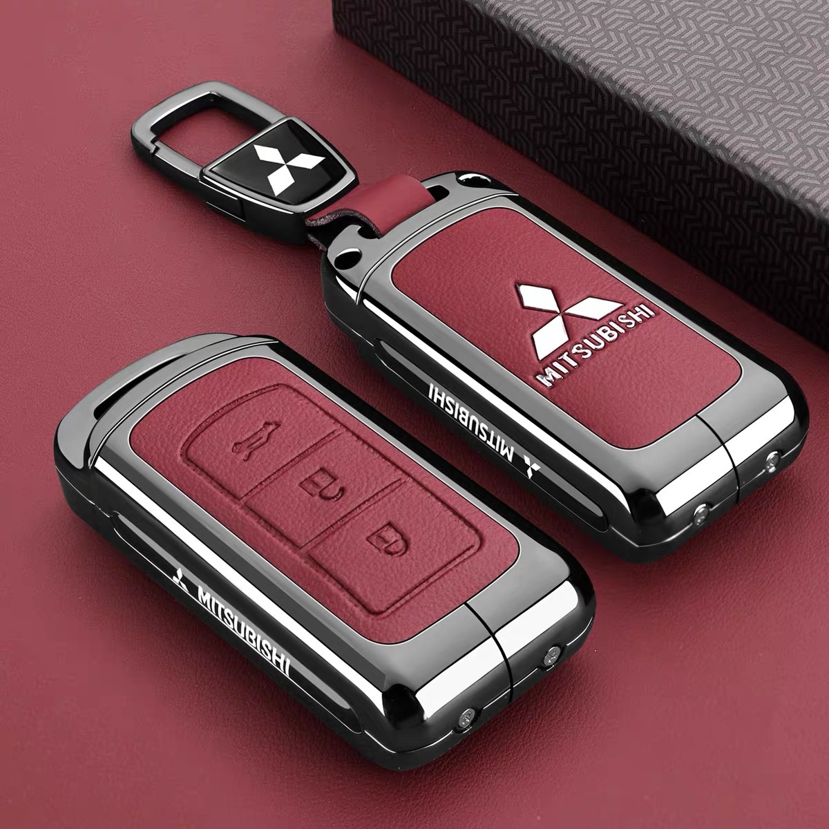 Suitable for Mitsubishi Outlander Key Cover Asx Yige Pajero V93 Jinchang L200 Wingshen Car Bag Buckle Shell