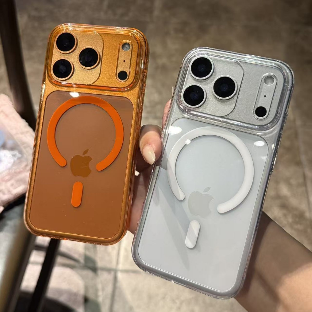 Funda magnética ultrafina esmerilada de iPhone14promax aplicable Funda para teléfono móvil semitransparente de Apple 16 funda antihuellas transparente