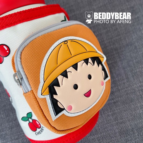 Cup Set Bear Children's Insulated Cup Clover Series Jointed Pocket Cherry Little Ball with Straw Two-Way Water Cup 