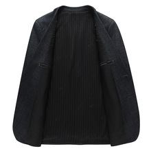正品牌羊毛西服男2025新款商务绅士男装单西免烫抗皱百搭爸爸外套