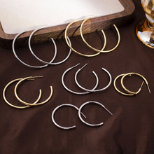 韩国时尚几何宁艺卓同款大耳圈耳环欧美跨境饰品高级感