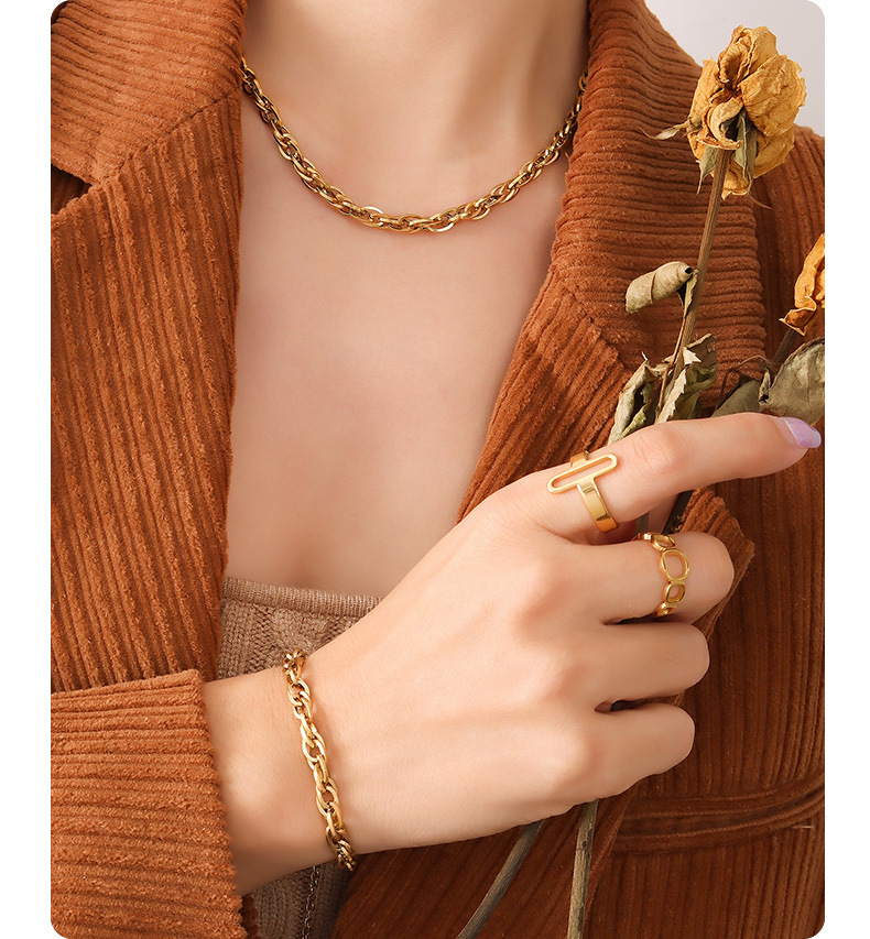 18K Gold Plating Color Wedding, Travel Occasion PVD Coated 18K Gold Plated 18K Gold 304 Stainless Steel Fashion