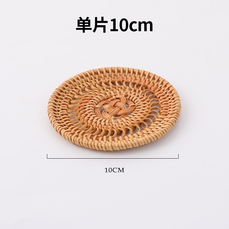 Accesorios de té aislamiento térmico de la mesa redonda hecha a mano de la mesa de té de acutio.