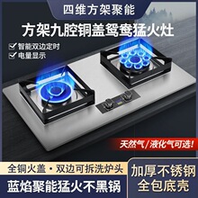 气燃气灶家用猛火灶液化气双灶煤气炉具台嵌两用灶批发跨境批发