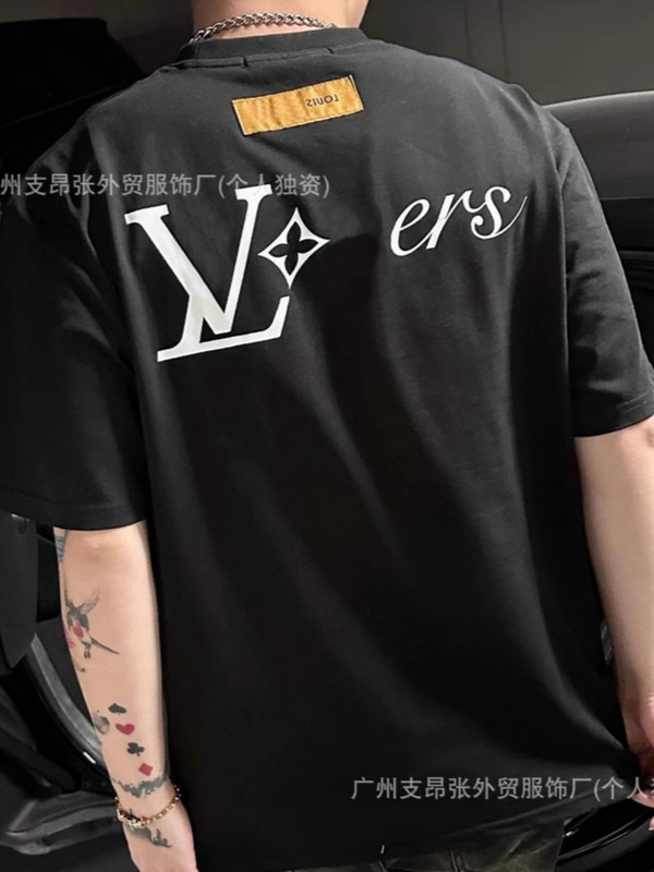 正确版.高品质.驴家短袖25新款经典字母LOGO纯棉短袖T恤男女同款|undefined