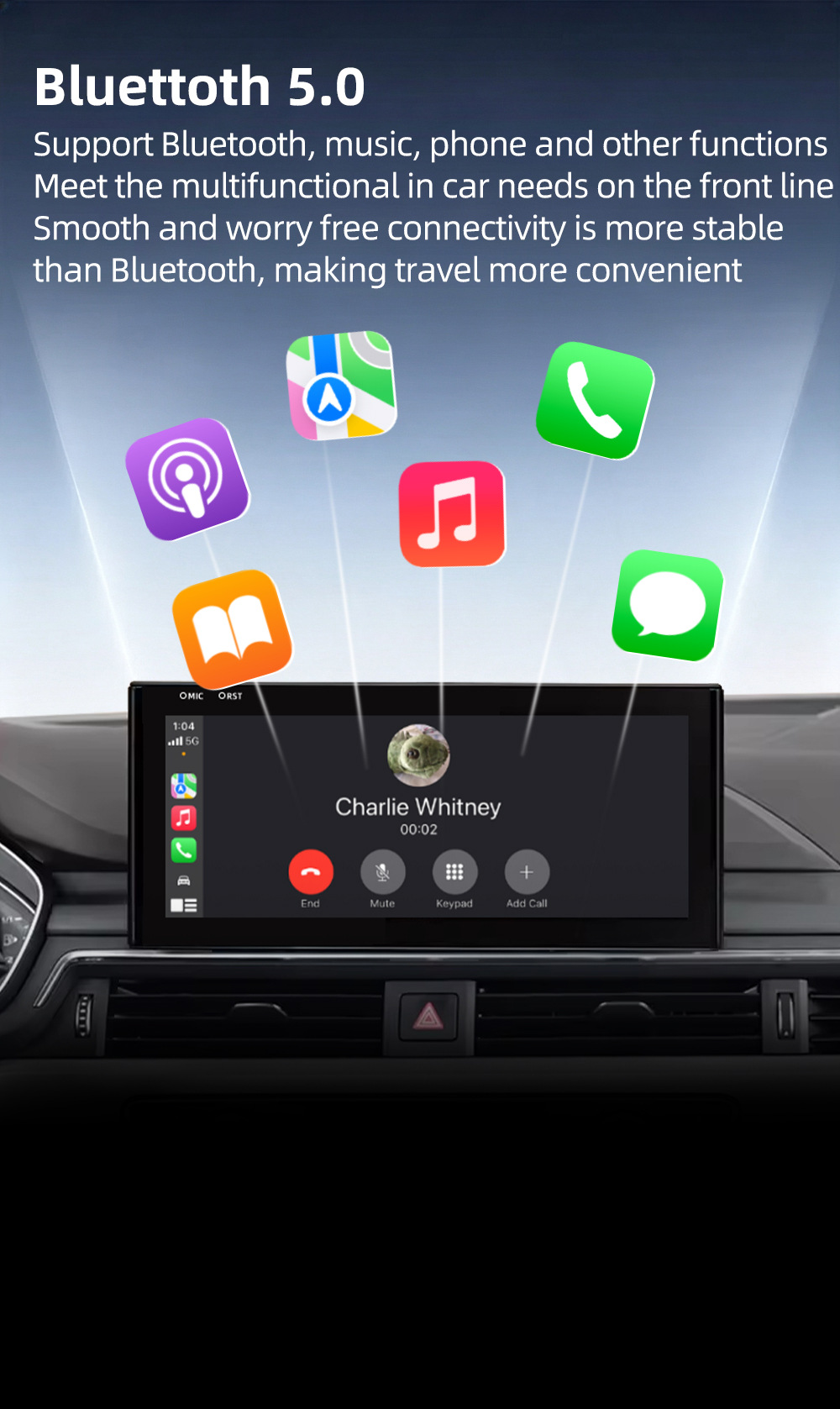 Suitable for Audi A4 A5 S5 B9 Android all-in-one car DVD navigation wireless Carplay central control large screen