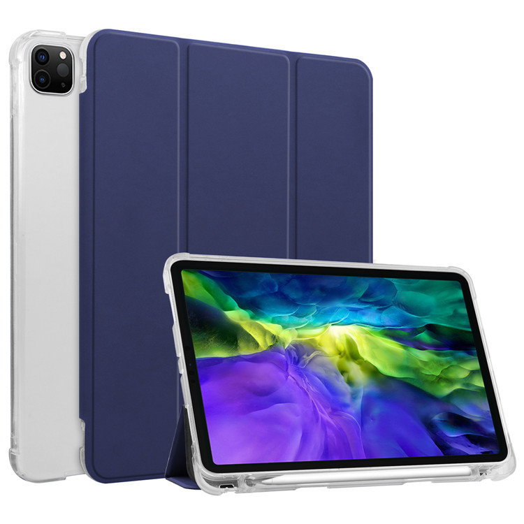Suitable for Samsung galaxy tab s7 protective case with Pen slot silicone leather case S8 PLUS tablet computer case