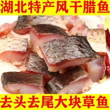 湖北产风干腊鱼风干草鱼块腊货年货腌制腊味干货咸鱼块