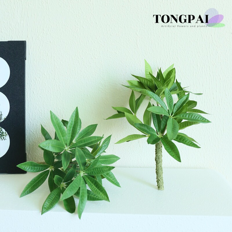 Simulation fortune tree cross-border simulation green planting fortune leaf goose palm leaf desktop interior decoration greening fake tree landscaping