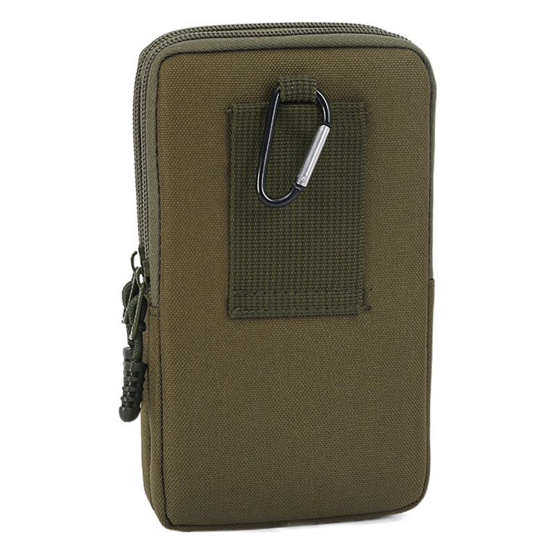 Factory wholesale 3 layer vertical version buckle Oxford cloth mobile phone waist bag leisure wind wear belt mobile phone bag