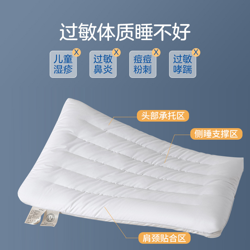 BB4C wholesale Class A pillows low-profile ultra-thin short pillows soft pillows home use single men's cervical support sleep aid