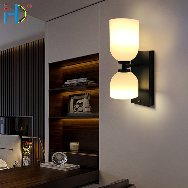 极简UL美式简约酒店壁灯床头灯卧室楼梯灯背景墙拉线客厅壁灯挂灯